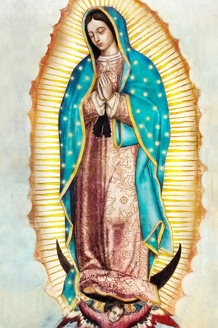 

Virgin Mary Maria Lady Of Guadalupe, Art Picture Print Silk Poster ,Home Wall Decor