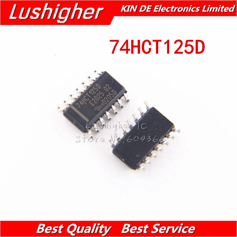 10pcs SN74HCT125D SOP 74HCT125 SOP14 HCT125 SOP14-3.9 SN74HCT125DR New Original IC