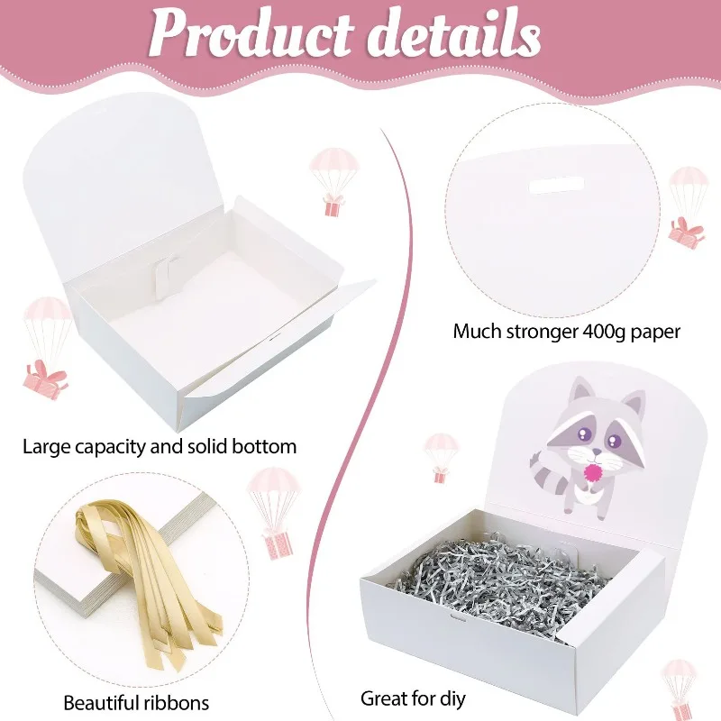5 Stück schwarze Geschenkboxen mit Deckel, luxuriöse schwarz-rosa Geschenkboxen mit Schleife, Boxen für den Trauzeugen, Brautjungfernboxen, Abschlussgeschenke. – Detail 8