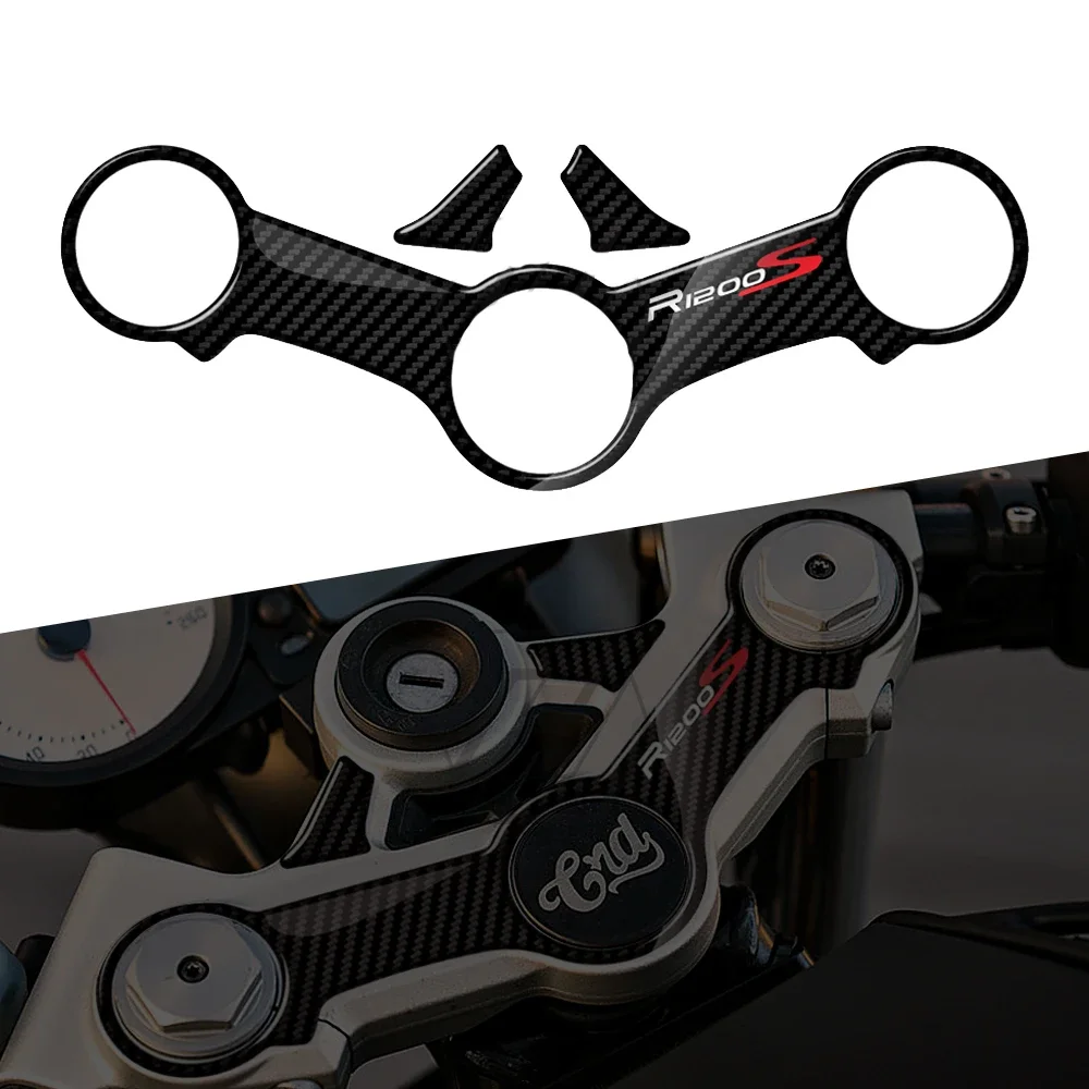 

For BMW Motorrad R1200S 2006-2010 3D Carbon-look Upper Triple Yoke Defender