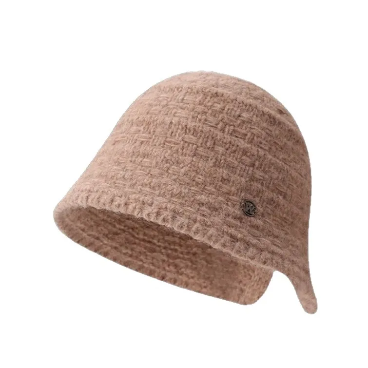 قبعة دلو محبوكة للسيدات للخريف والشتاء قبعة كلاسيكية دافئة متعددة الاستخدامات #5