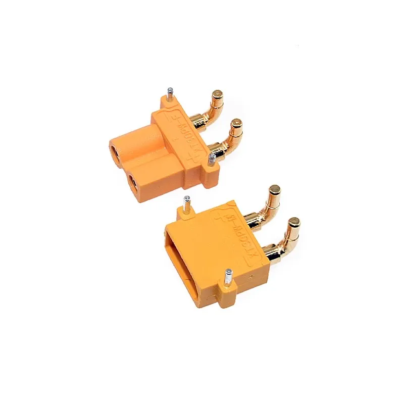 Amass xt30pw female male esc motor pcb board plug banana golden xt30 upgrade right angle plug connector for rc mode