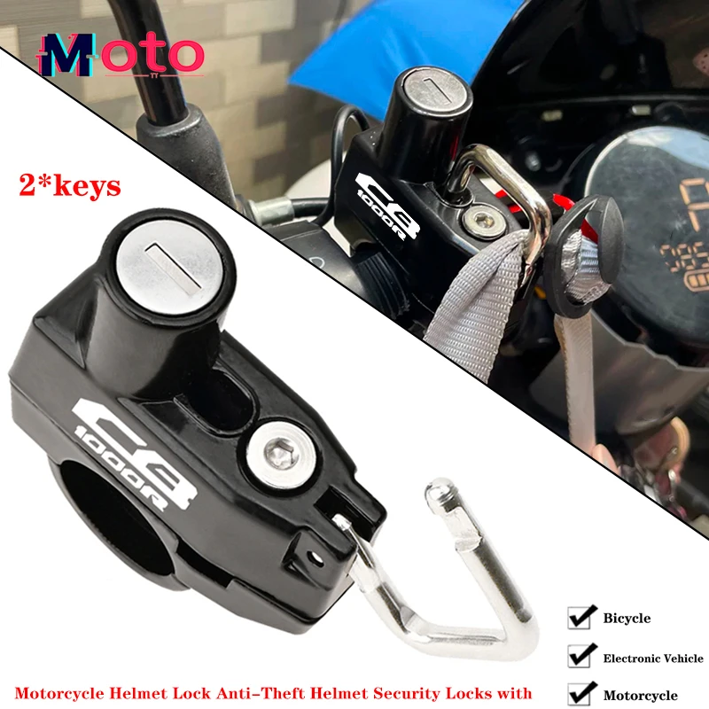 For HONDA CB1000R CB 1000R CB1000 R 2023-2024 2022 2021 Recommended Motorcycle CNC Accessories Helmet Lock Anti-Theft Helmet