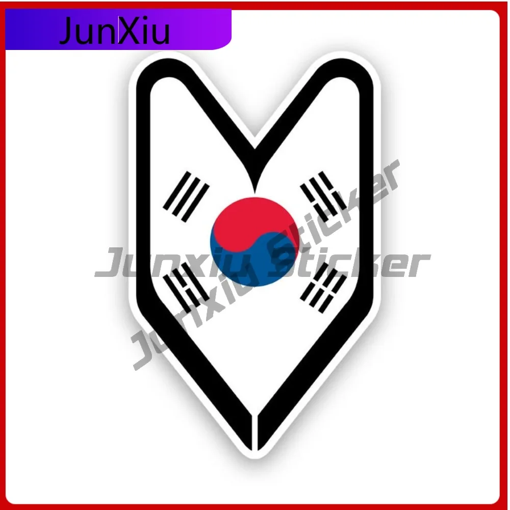 

Korean Driver Badge Waterproof Scratch Resistant Sport For Laptop Helmet Rear Windshield Self Adhesive Easy To Remove Decal