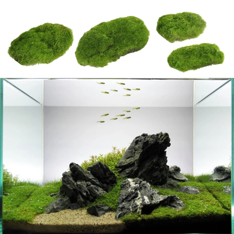 4Pcs Artificial Moss Crafts Mats for Greenery Garden Potted Plant Decoration Dropship