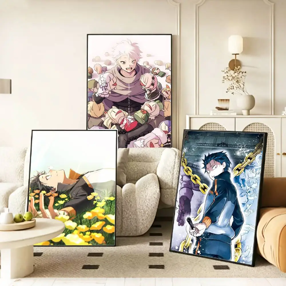 Anime Original N-Natsuki Subaru  Poster HD Self Adhesive Waterproof Wall Art Ideal for Home Office Dorm Gift