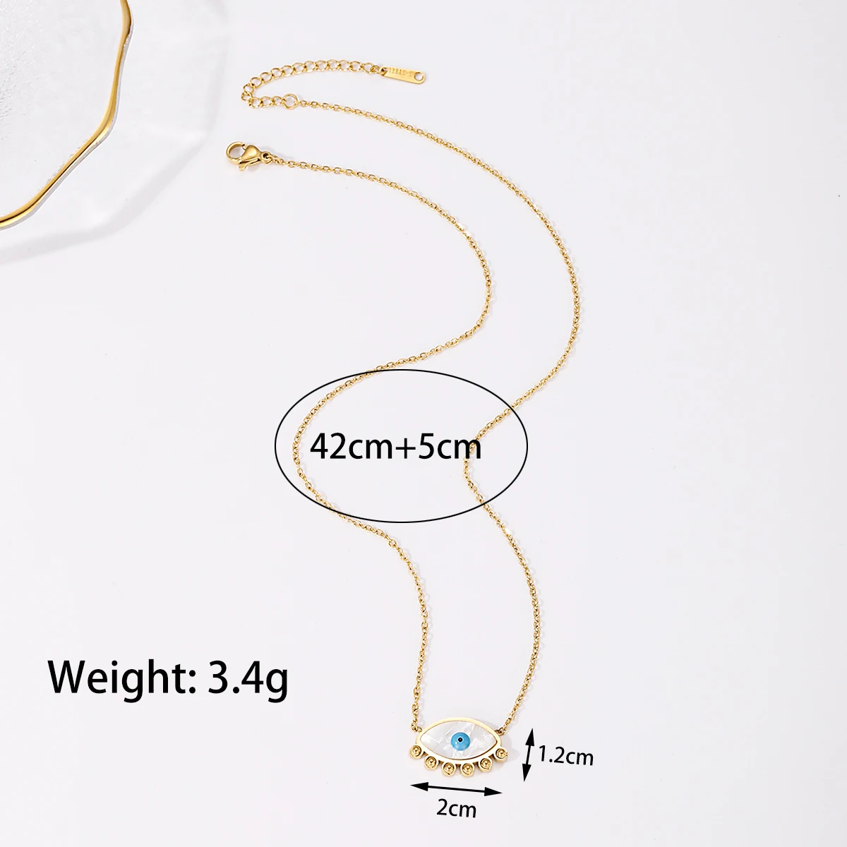 Fashion Evil Eye Pendants Necklaces for Women Goth Stainless Steel Choker Necklace Vintage Turkish Eye Neck Chains Jewelry 2022