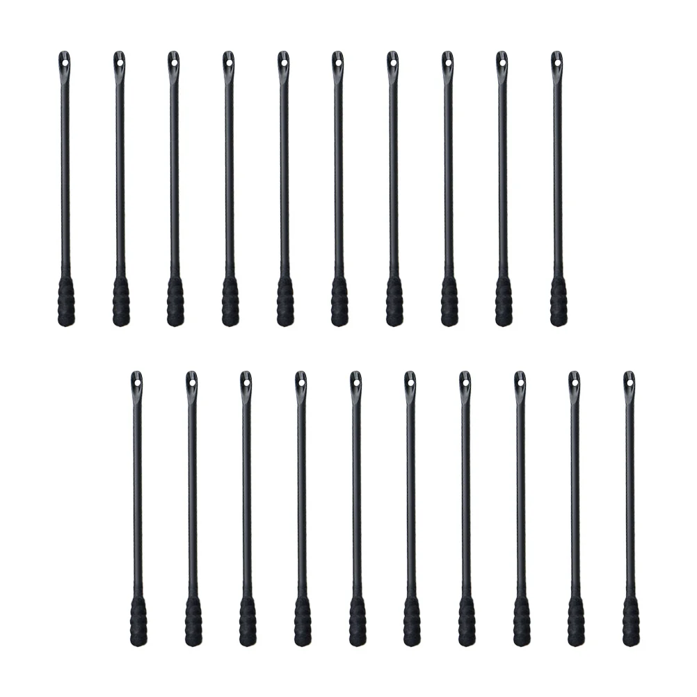 100 قطعة من أعواد الأذن القطنية ذات نهاية مزدوجة من شمع الأذن أداة تنظيف ناعمة وآمنة للأذنين الحساسة مدمجة ومريحة للحمل