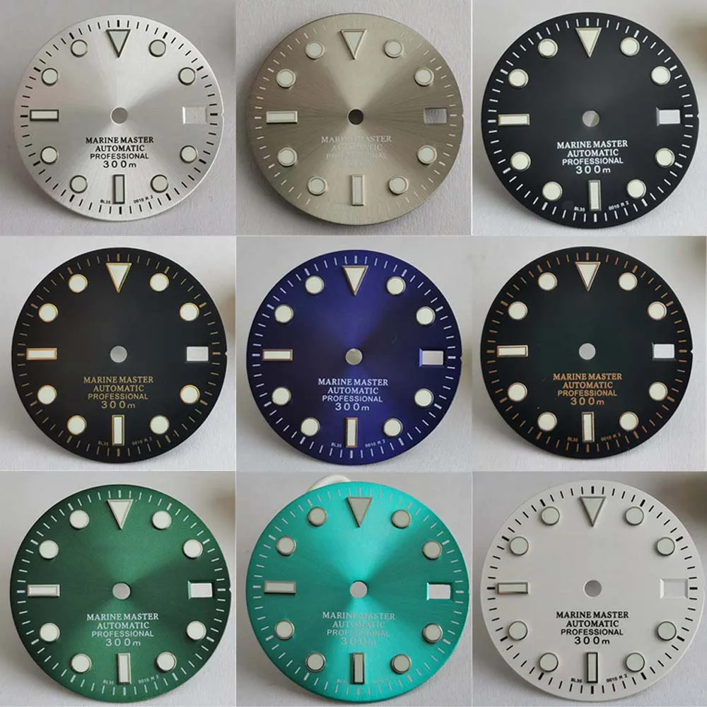 New Water Ghost NH35 S dial 28.5mm green glow-in-the-dark NH36/4R35/4R36 literal watch accessories