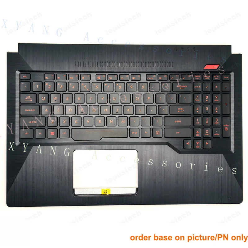 PP+ FOR Asus FX503 FX503VD FX503VM FX63V ZX63V GL503 red backlit US keyboard palmrest