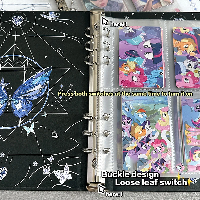 Binder Photo Album Cartoon Butterfly Series A5 Loose-leaf Album Photocard Collection Books Small Card Storage Book Gifts