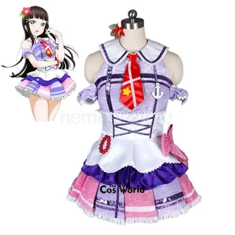 

2025 yiyiLove Live Sunshine Aqours OP1 9 персонажей Таками Чика Куросава Диа Руби Рико Ватанабе You Платье Униформа Косплей Костюм