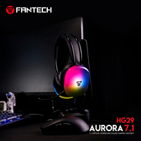 FANTECH AURORA 7.1 HG29 Headset with Microphone 7.1 Virtual Surround Sound and 50MM Drivers RGB Wired Headphones for PC