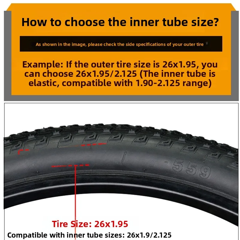 

CST Внутренняя трубка для горного велосипеда 29 дюймов 29*9/2,35 Американский/французский клапан Внутренняя трубка для горного велосипеда Велосипедное оборудование