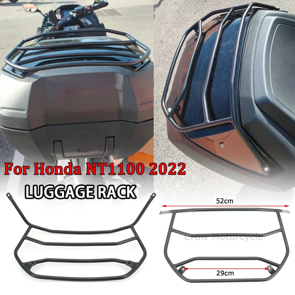 

Motorcycle Rail Tour Pack Carrier Trunk Top Fits Black Luggage Rack Accessory For Honda NT1100 nt1100 2022