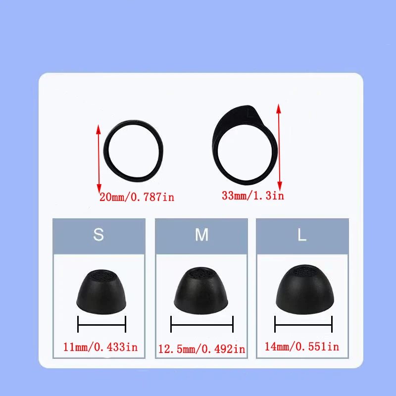 Replacement Eartips Ear Hooks Soft Silicone Flexible Earbuds Earplug for Samsung Galaxy Buds FE Earphone Ear Tips Wing 10/Pcs