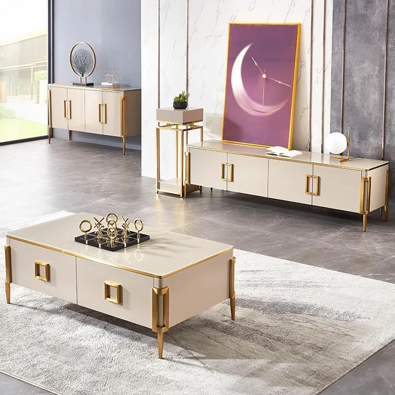 

Скандинавский креативный журнальный столик из каменной плиты, современный минималистичный деревянный журнальный столик для гостиной, художественный центр, мебель для дома FYCT