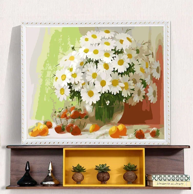 

20959-Tulip diy digital acrylic flower painting explosion hand-filled landscape painting