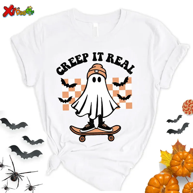 

2022 Halloween Costumes Toddler Girls/Boys Pumpkin Print Pullover T Shirt Baby Short Sleeve T-shirt Halloween Clothes for Kids