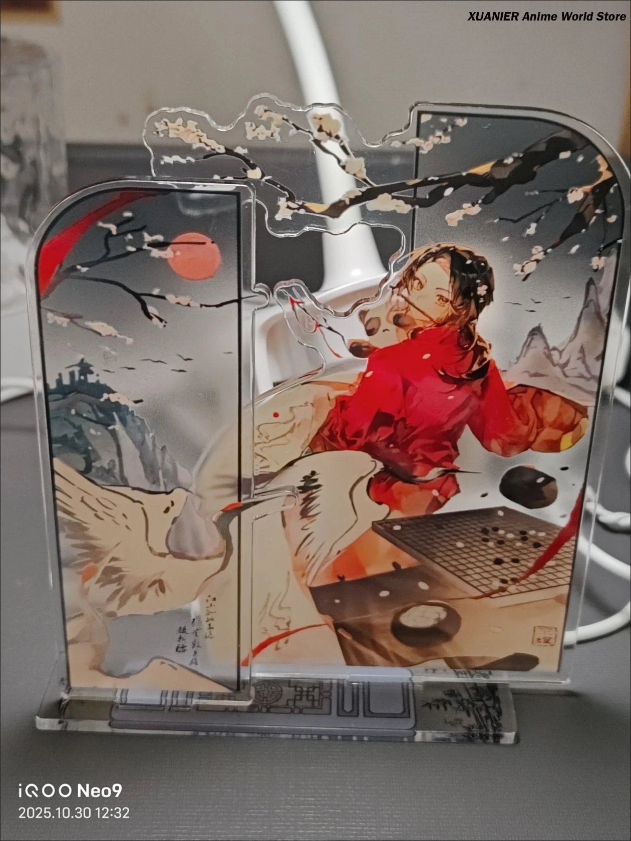 أنيمي محور القوى Hetaria وانغ ياو الاكريليك سطح المكتب زخرفة حامل نموذج الشكل تأثيري ديكور