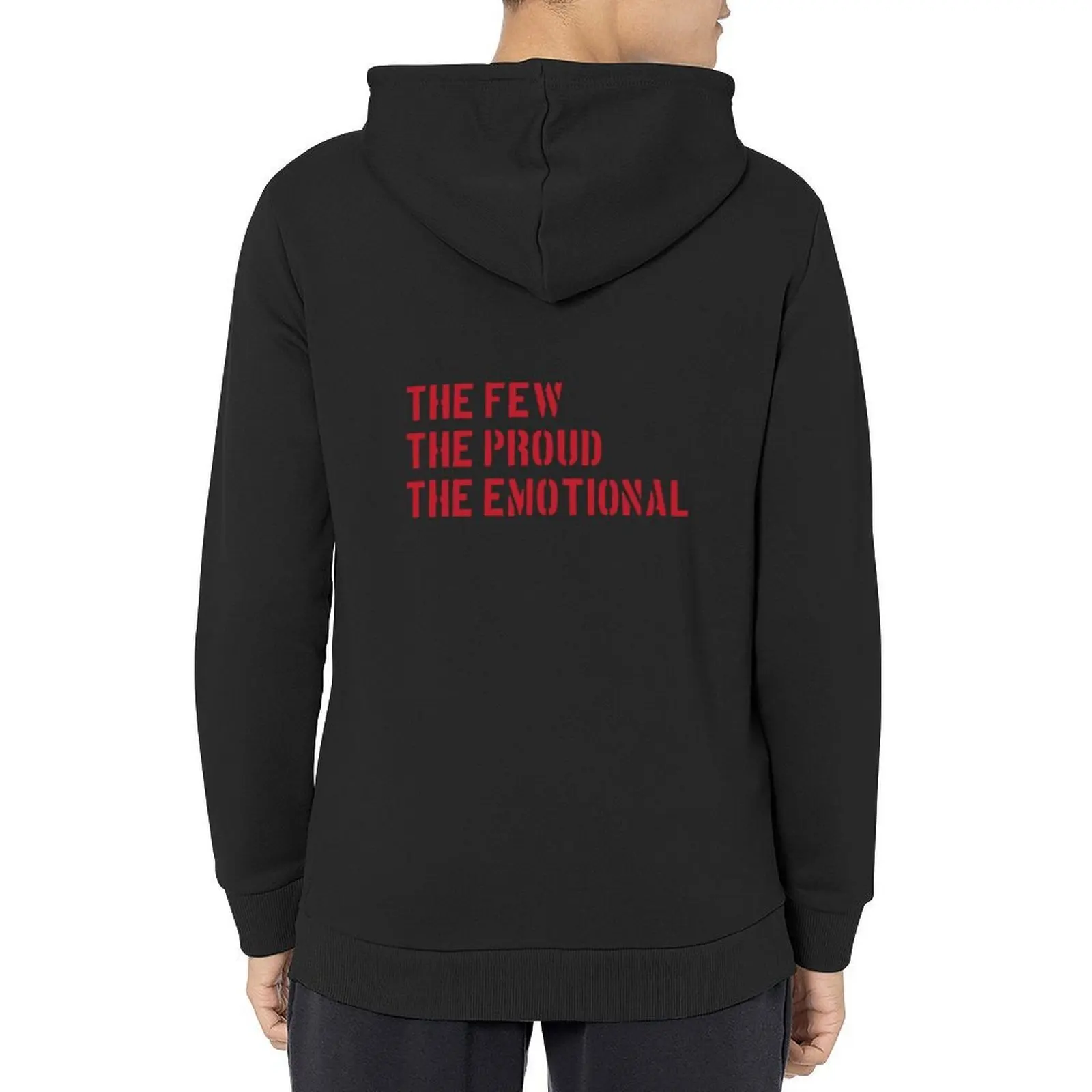 The Few, The Proud, The Emotional Hoodie Herrenbekleidung ästhetische Kleidung Herrenbekleidung Herren Herbstkleidung Hoodie Grafik