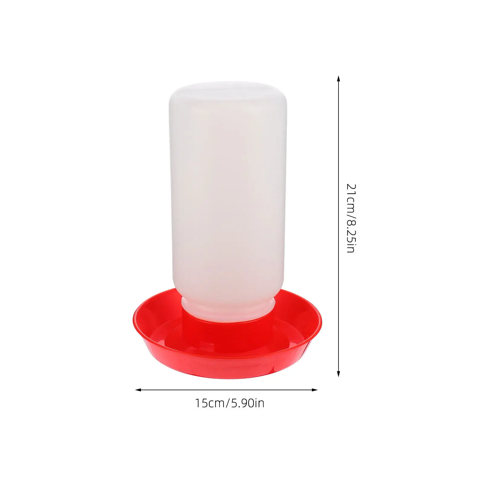 Bird Drinker Automatic Poultry Waterer Compact Odorless Resistant to Pressure Fall Heat Cold Free Standing for Chicken Farm Use