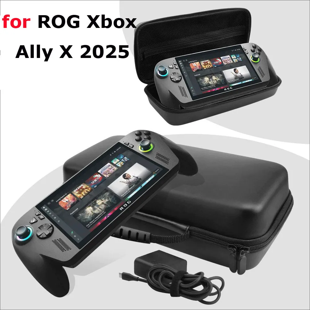 حقيبة تخزين لملحقات ألعاب ROG Xbox Ally / Xbox Ally X 2025 - حقيبة يد صلبة مقاومة للصدمات من مادة EVA