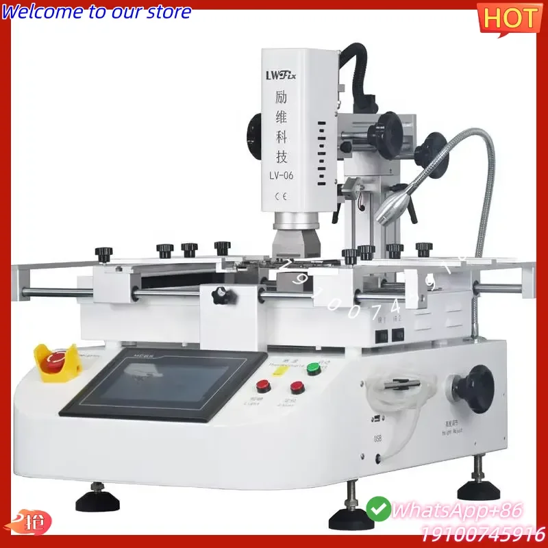 2026Hot LV-06 BGA Rework Station 3-temperature Zone Independent Heating BGA Chip Desoldering Rework PCB Repair Laptop