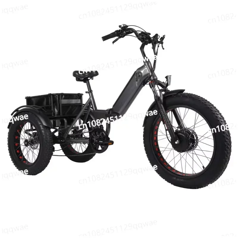 Electric Tricycle with Canopy for Adult, Trike Scooter, 3 Wheel Motorcycle Tricycles, Bike