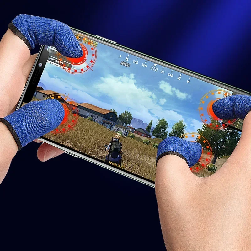 5/10Pairs غطاء الاصبع أذرع التحكم في ألعاب الفيديو ل PUBG مقاوم للعرق غير قابل للخدش الحساسة شاشة تعمل باللمس الألعاب إصبع الإبهام كم قفازات