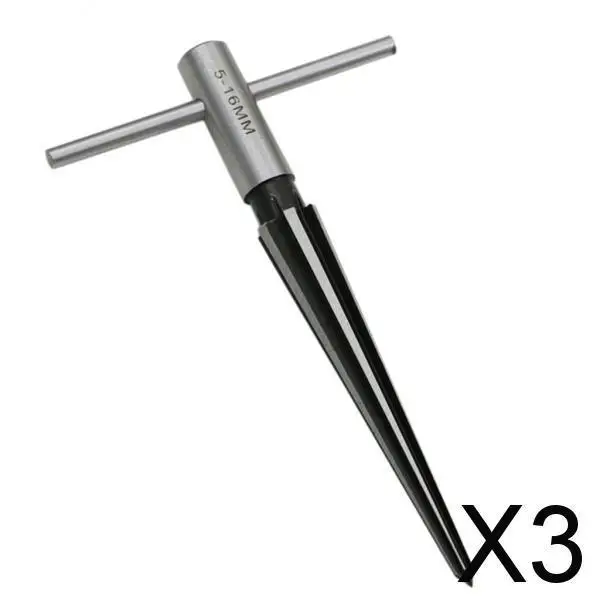 Handle Taper Reamer Hand Held Tapered Hole Pipe Reaming Tool 5-16mm