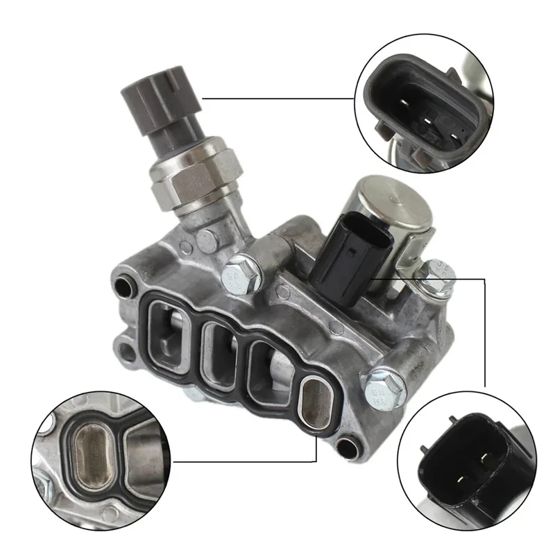 Spool Valve Assembly VVT Cylinder Head Solenoid Valve Replacement Parts For Honda Accord Odyssey Pilot 15810-RKB-J01 15810RKBJ01