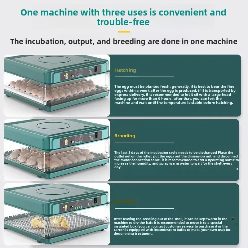 New Automatic Small Household Rutin Chicken Egg Incubator Farm Animal Supplies
