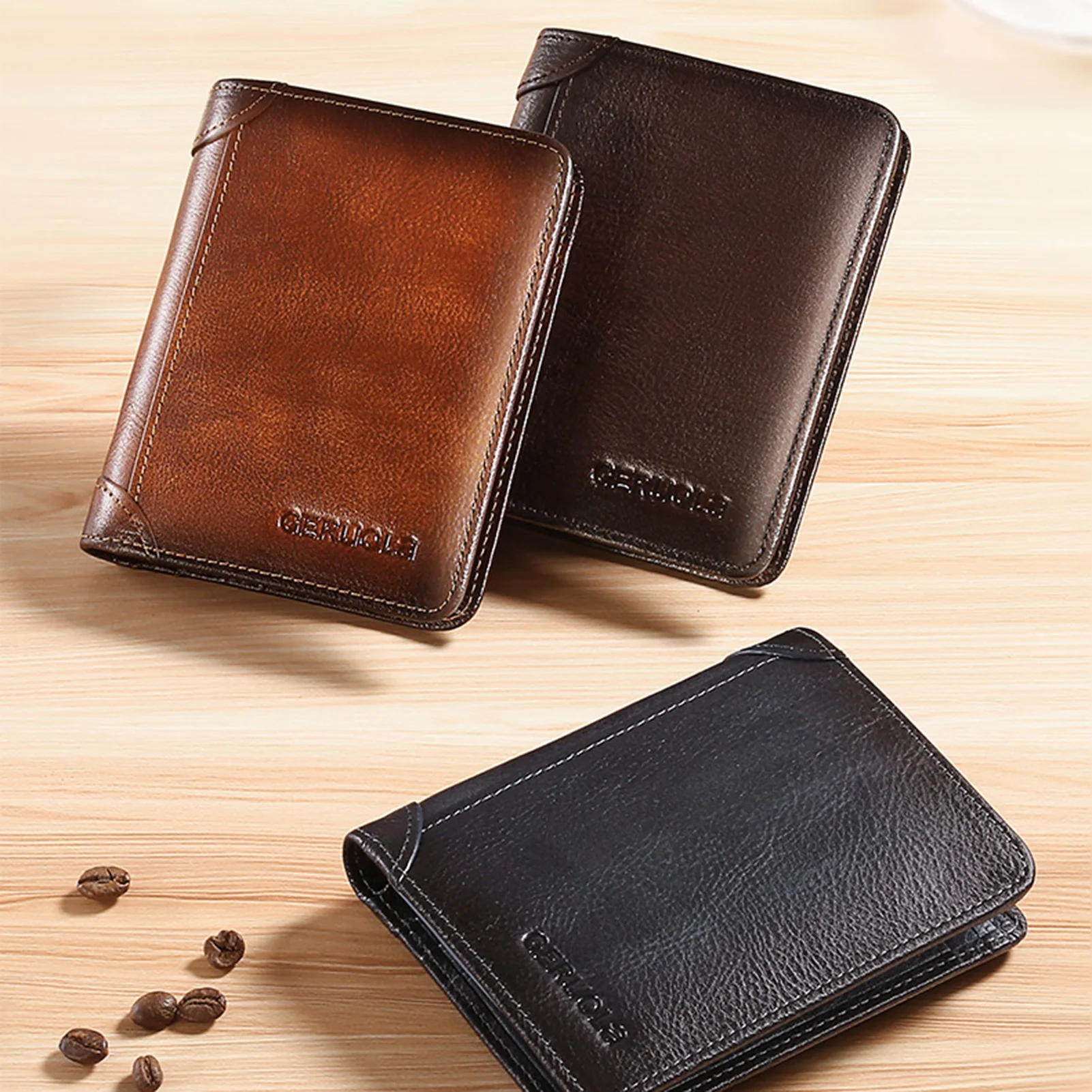 Anti-Theft Purse Card Fashion Wallet Simple Ultra-Thin Design Minimalist Wallet Gifts n Gentlemen