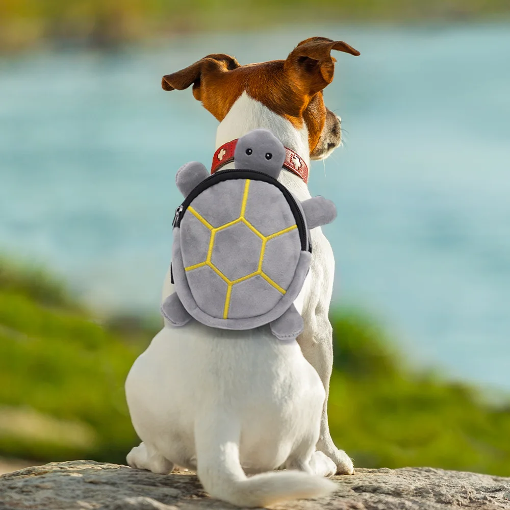 

Dog Out Backpack Cute Lightweight Small Pet Bag Adjustable Dogs Food Snacks Turtle Shaped Self Backpack Pet Accessories Supplies