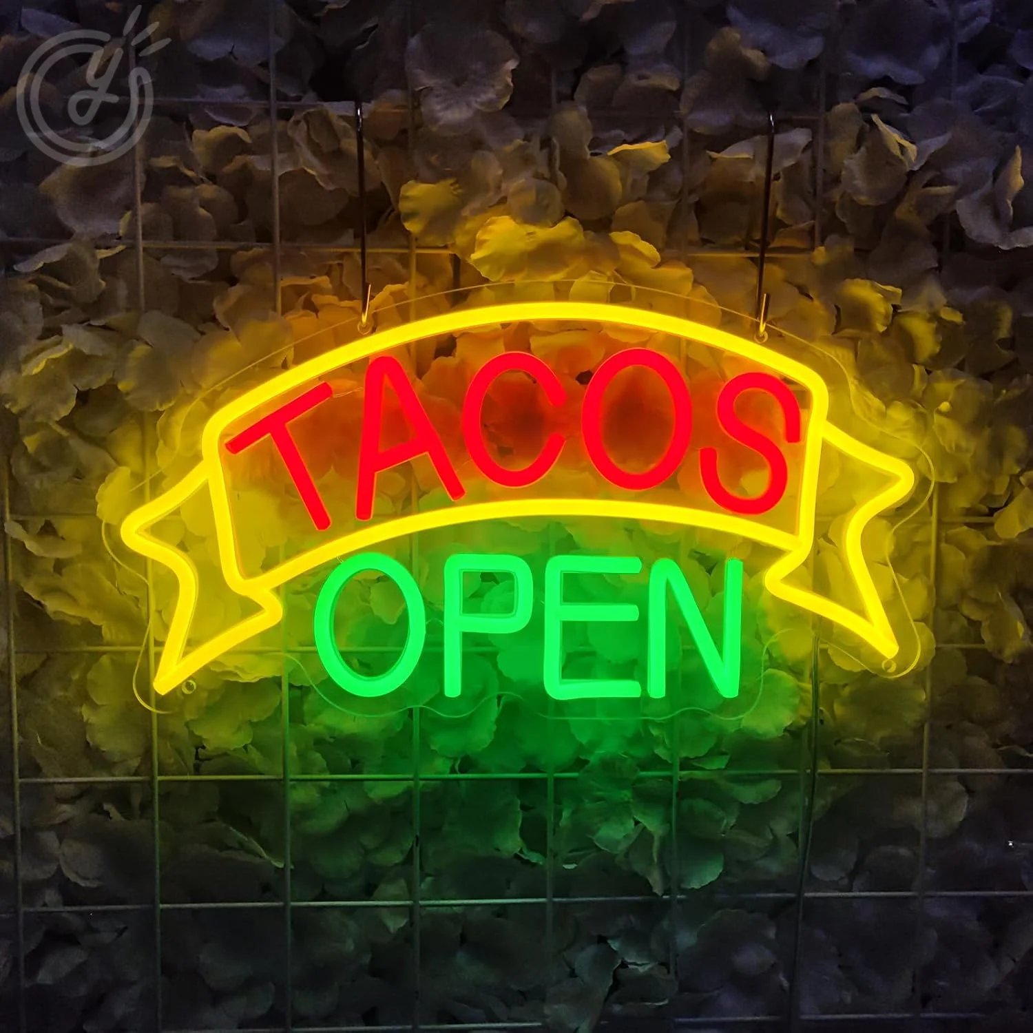 Tacos Open Neon Signs Wall Decor LED Taco Lights For Mexican Restaurant Party Food Light Kitchen Coffee Decor Welcome Neon Signs