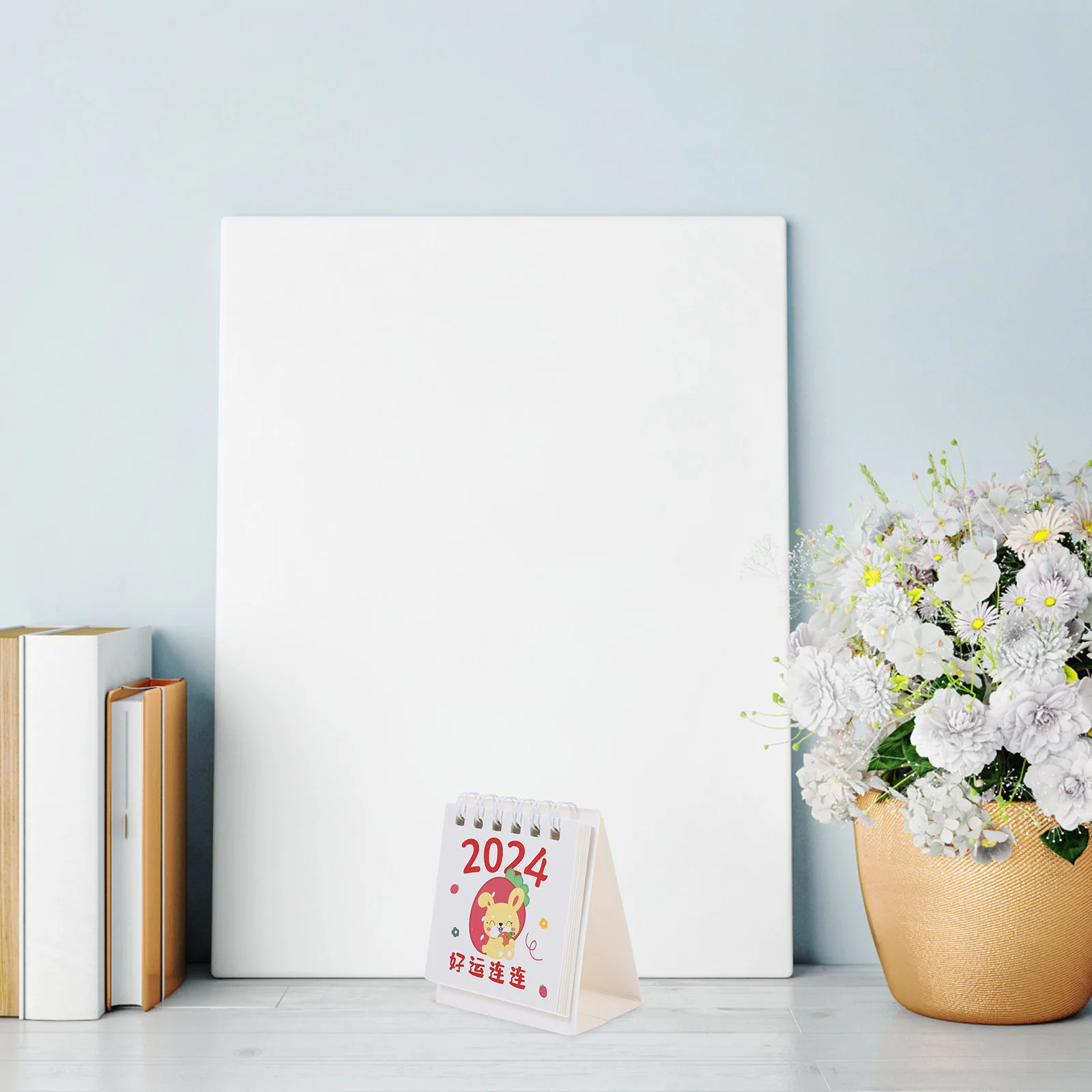 

Mini Desk Calendar 2024 Cartoon Design Daily Use Standing Flip Calendar Office Home Decorative Monthly Scheduling Planner