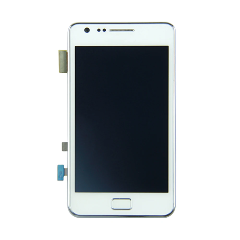 100% tested Guarantee Super AMOLED For SAMSUNG S2 i9100 LCD for Samsung S2 LCD Screen Touch Digitizer Assembly with frame