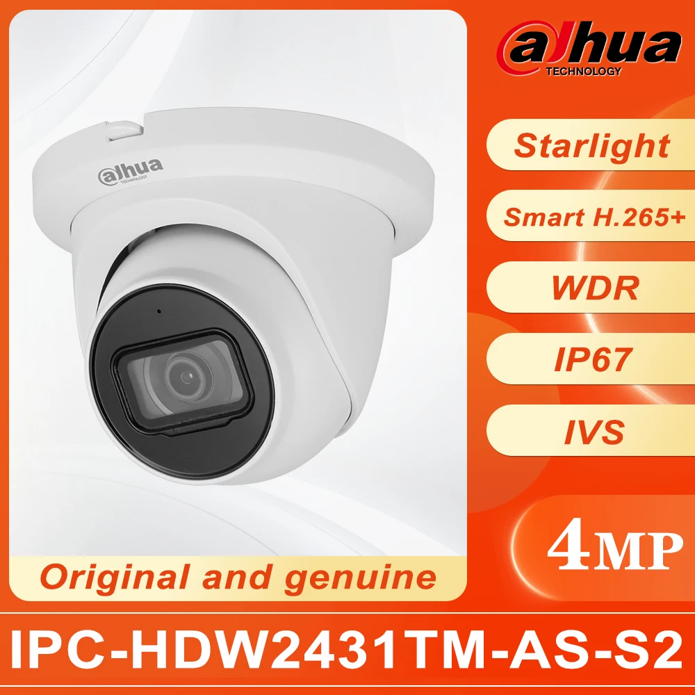 Dahua IPC-HDW2431TM-AS-S2 HD network camera，full color guard day and night