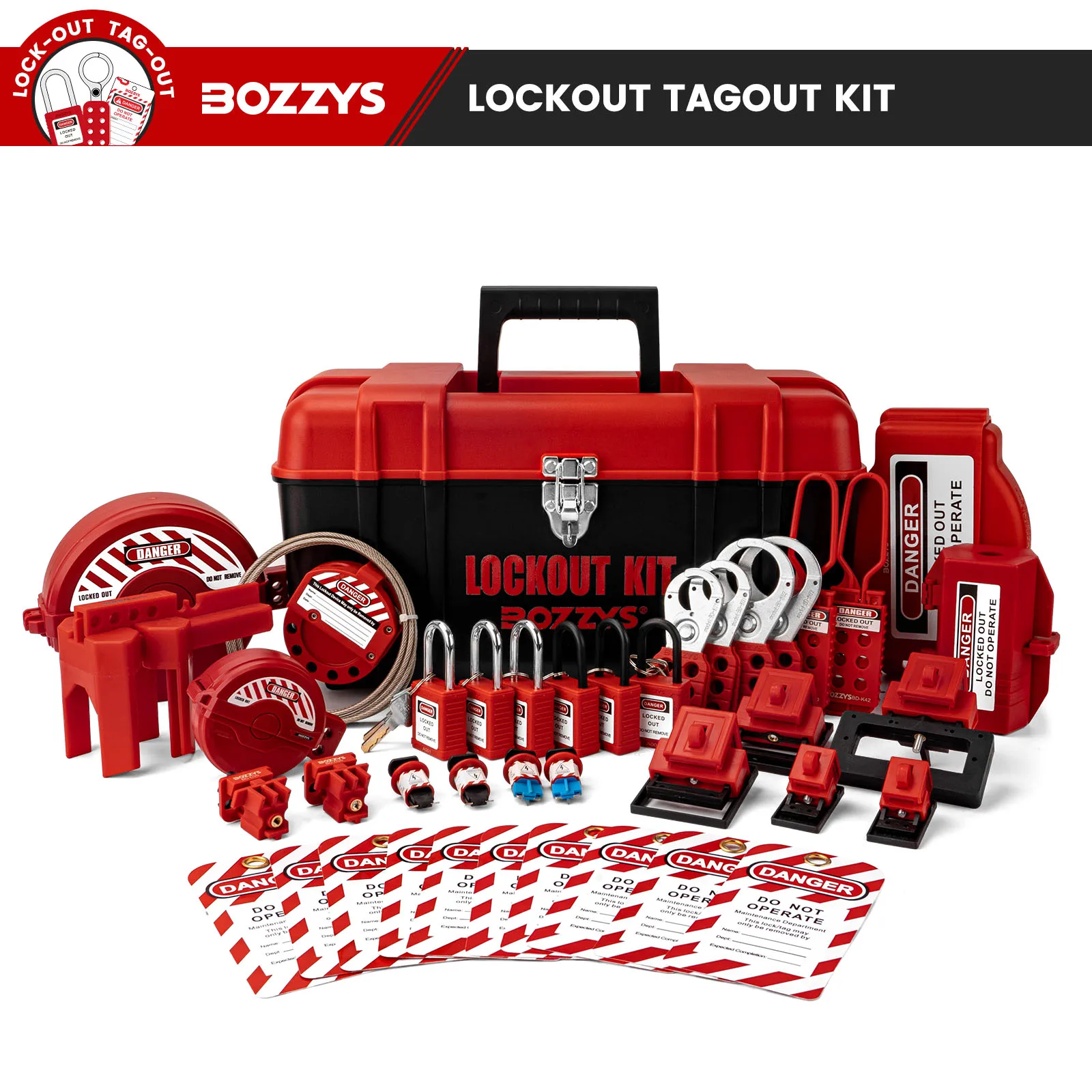 Personal Maintenance Electrical Lockout Tagout kit 27 Pack Lock Out Tag Out to Prevent Accidental Operation