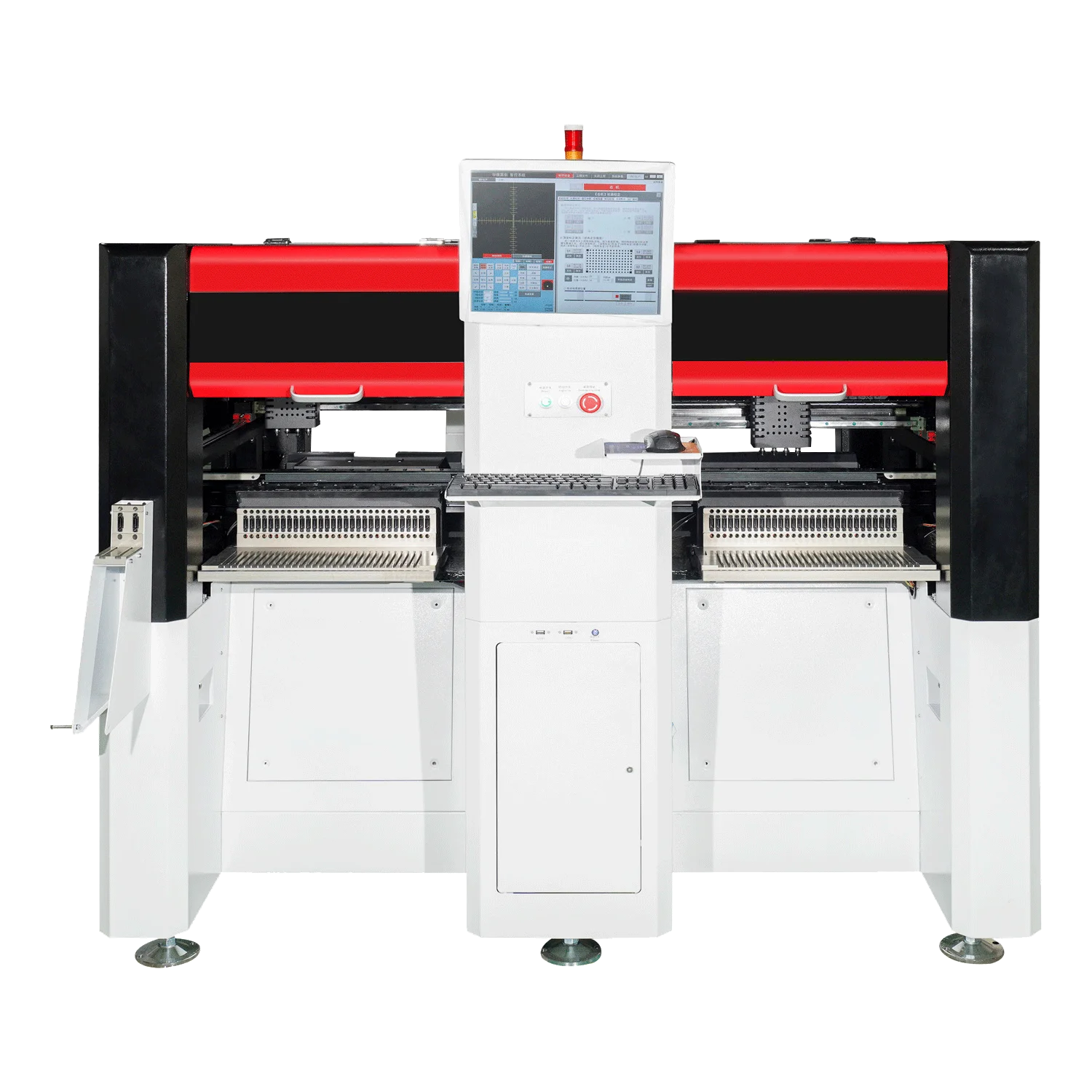 Pick Place SMT Machine HW-M8-102F High Precision 0.01mm Positioning 8000-11000 Pcs/H Motor Gearbox & Pump Core Components
