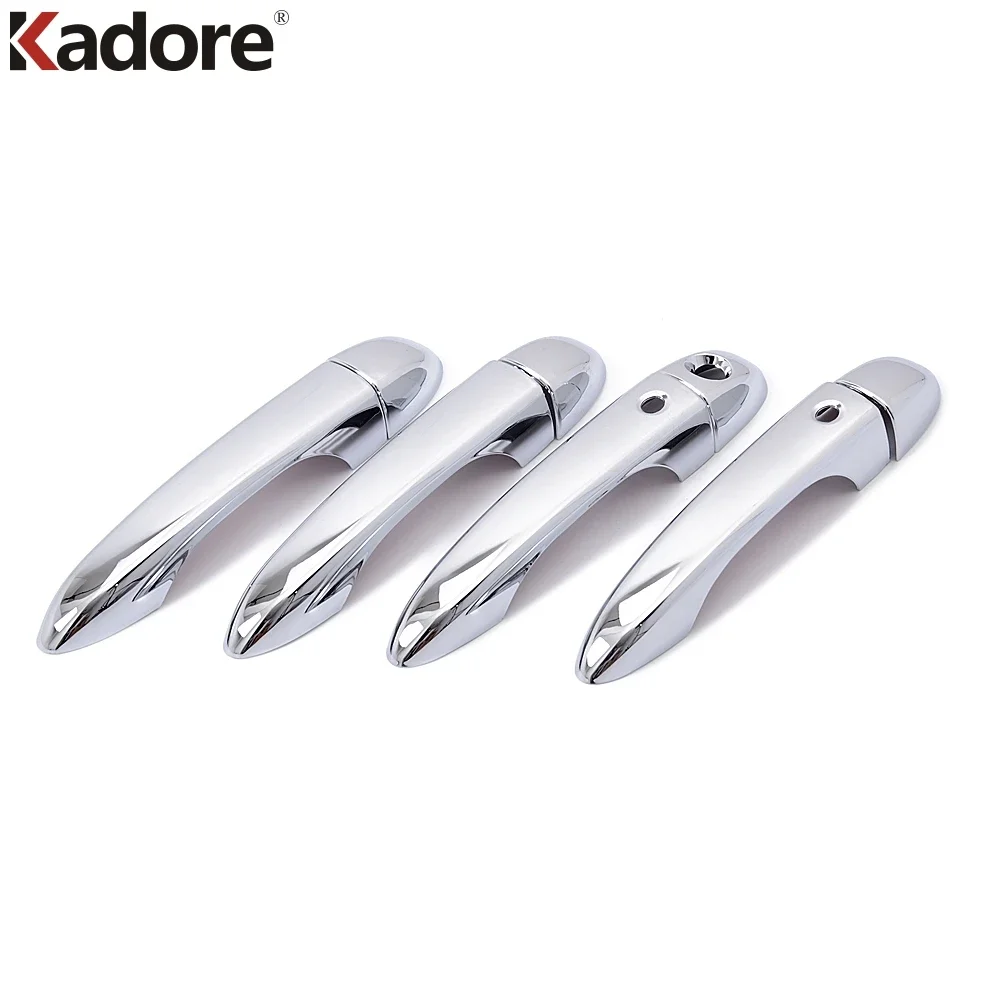 ل جيب شيروكي 2014 2015 2016 كروم الجانب غطاء مقبض الباب ملصق الكسوة اكسسوارات السيارات التصميم الخارجي