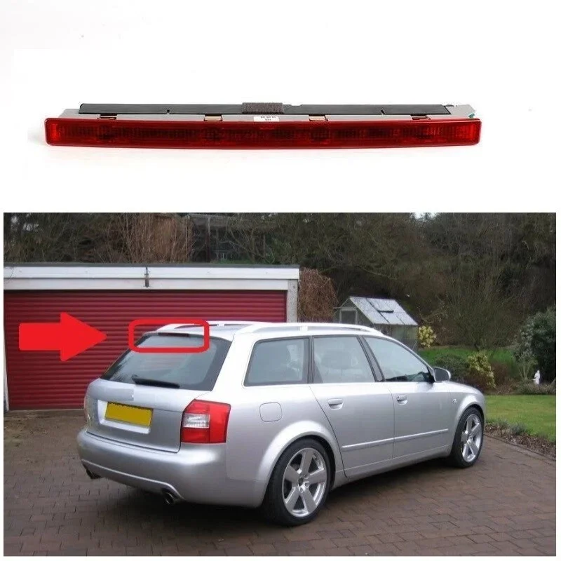 1pcs Automotive LED High-Mounted Stop Lamp For Audi A4 B6 Avant (2001-2004) High-Mounted Stop Lamp Red 8E9 945 097 view 3