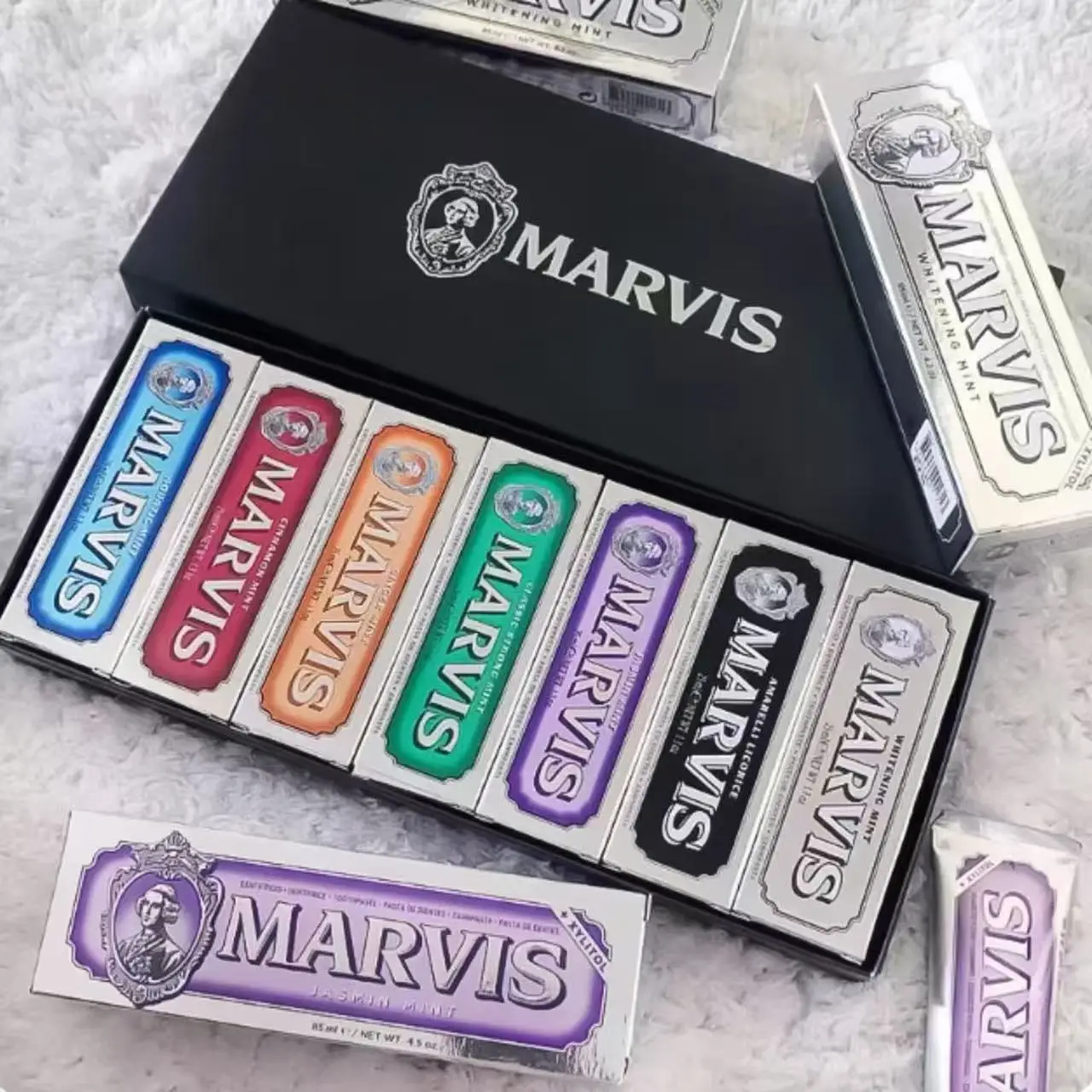 85 مللي معجون أسنان مارفيس لتبييض النعناع نفس منعش يزيل بقع الدخان اصفرار يمنع تسوس الأسنان رعاية نظافة الفم #2