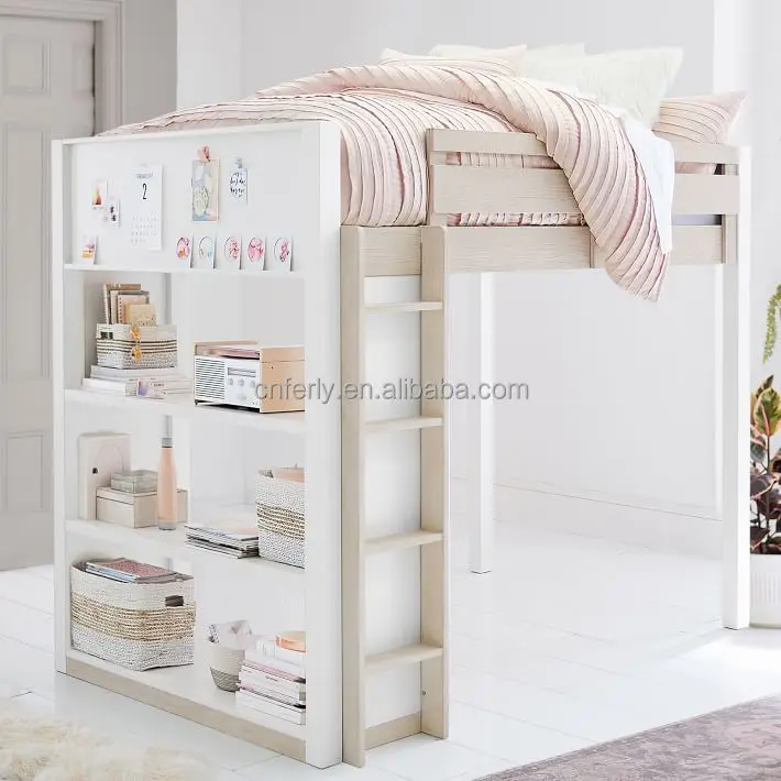 Luxury Modern Bedroom Furniture Set Children's Bed with Storage Rack