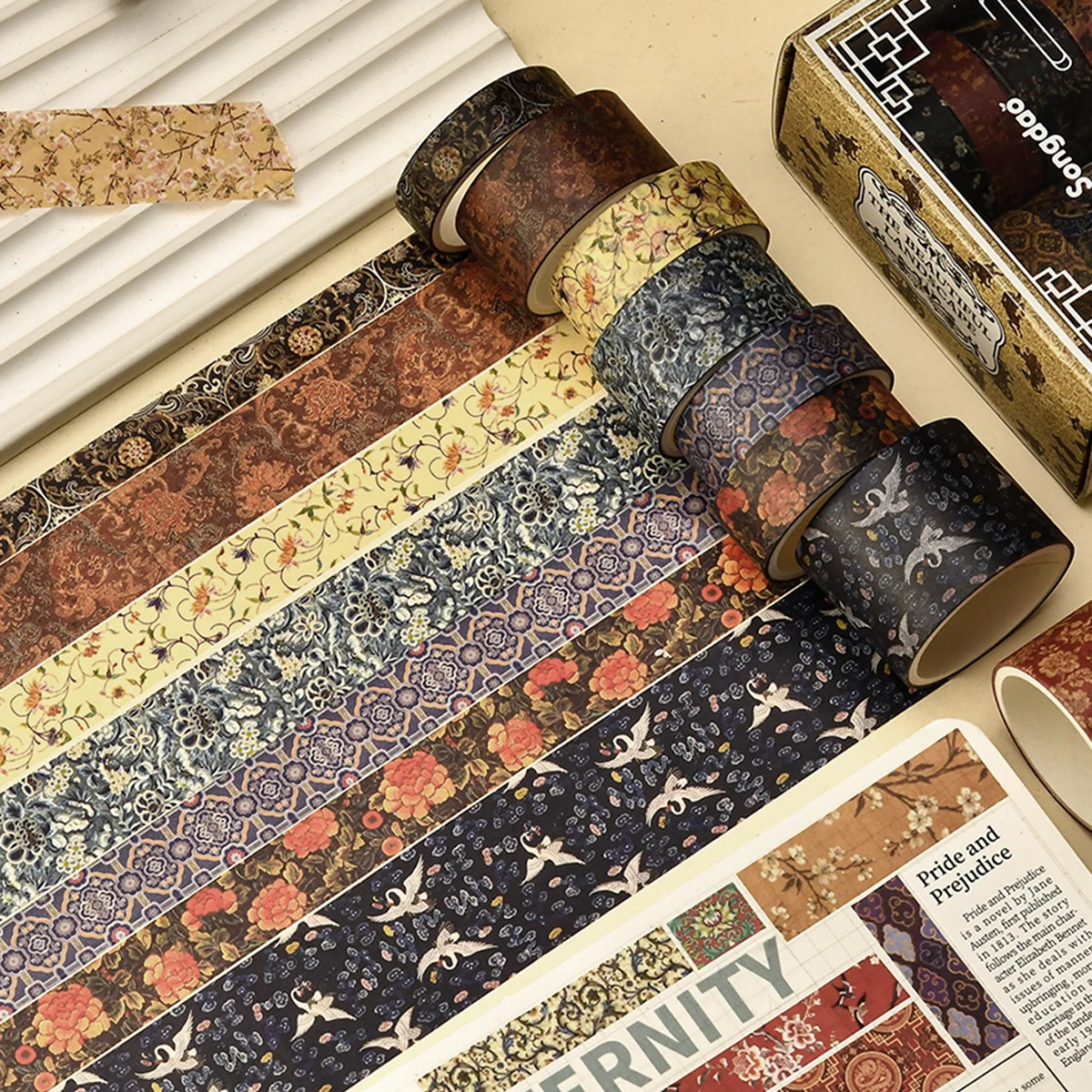 Набор из 12 рулонов винтажной – обзор и цена Washi Tape Set