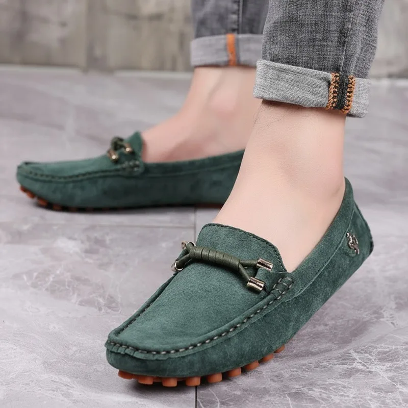 MAEDEF Men's Shoes Loafers Soft Lightweight Driving Office Shoes Man Comfortable Suede Loafers Walking Casual Shoes Men Loafers