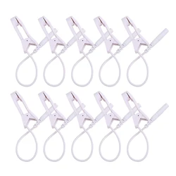 Ear Pain Relief Clip Tens 2.0mm Pin Breast Nipple Electrode Lead Wire for TENS Unit Physiotherapy Machine Connection Cable Massa