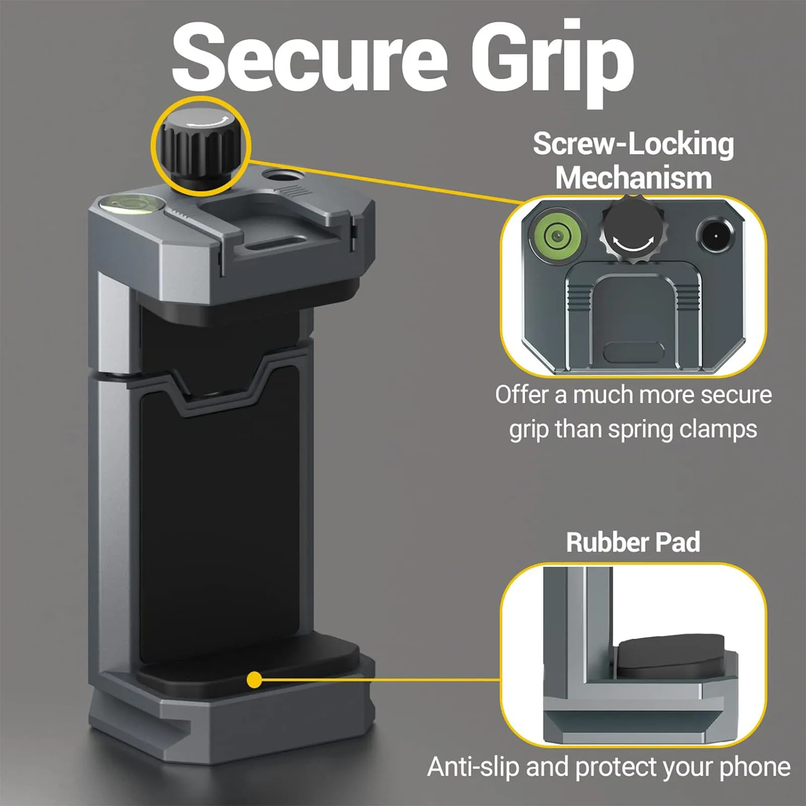 Uniwersalny aluminiowy uchwyt na telefon do statywu z zimną stopką i płytką szybkiego uwalniania Arca Swiss do iPhone'a 16 15 14 13/12/11/Samsung — zdjęcie produktu 2