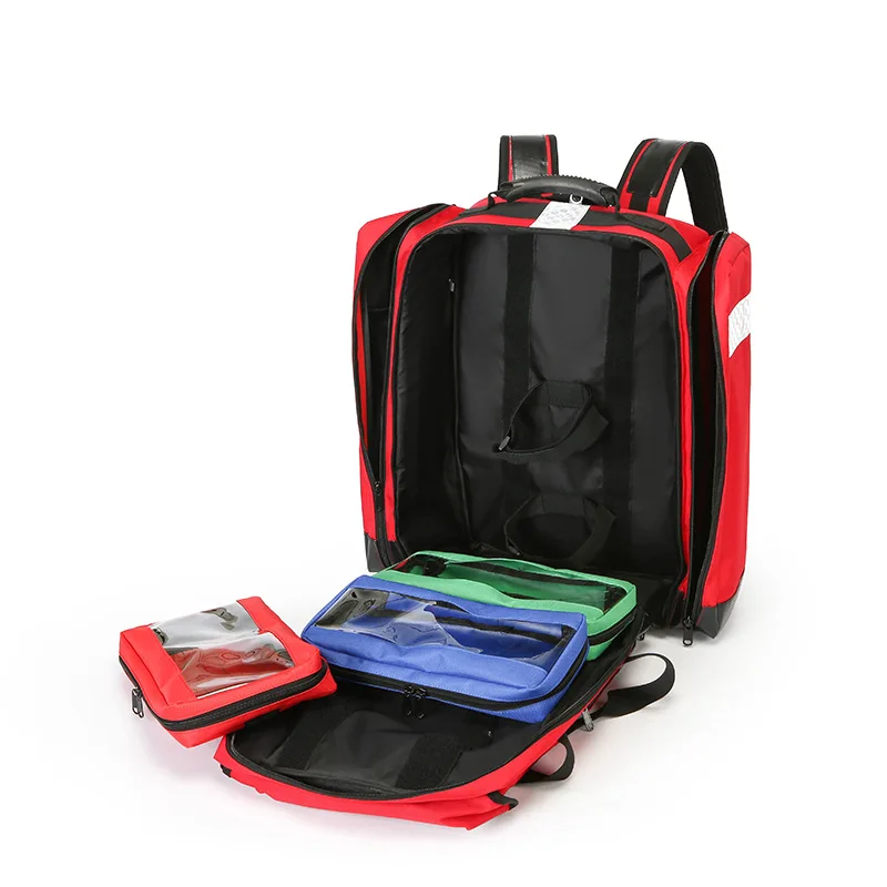 ชุดปฐมพยาบาลกันน้ํา Medical Bag 2L ขวดออกซิเจนสําหรับเดินป่าตั้งแคมป์ขี่จักรยานรถ Outdoor Travel Survival Kit Rescue